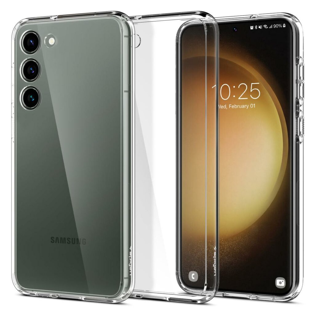 Spigen® Ultra Hybrid™ ACS05714 Samsung Galaxy S23 Case - Crystal Clear