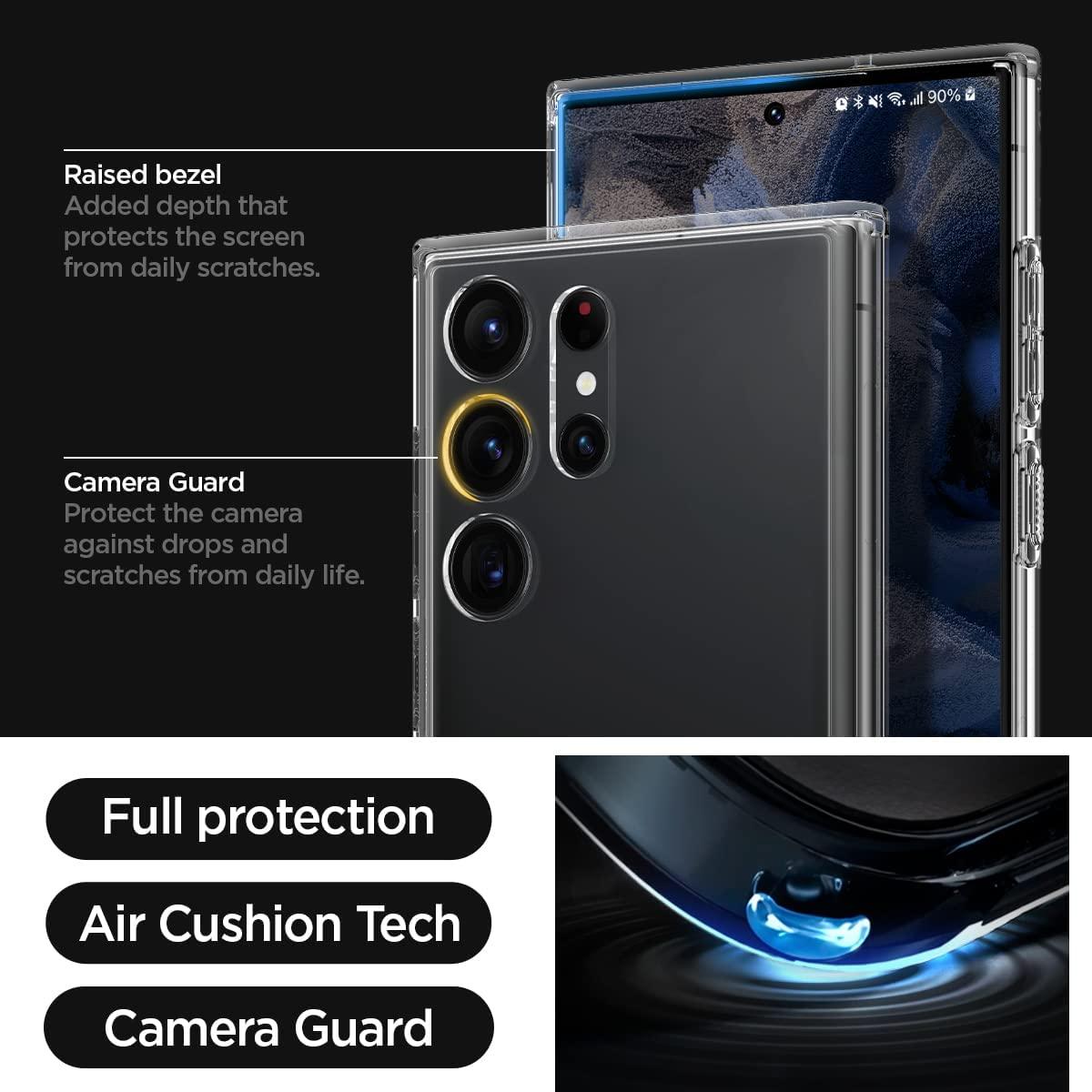 Spigen® Ultra Hybrid™ S ACS05622 Samsung Galaxy S23 Ultra Case - Crystal Clear