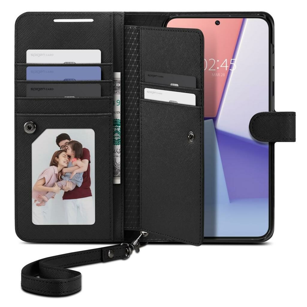 Spigen® Wallet S™ Plus ACS05677 Samsung Galaxy S23+ Plus Case – Black