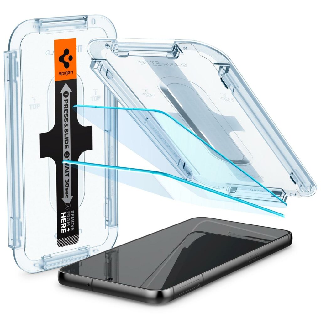 Spigen® (x2.Pack) GLAS.tR™ EZ FIT™ AGL05952 Samsung Galaxy S23+ Plus Premium Tempered Glass Screen Protector