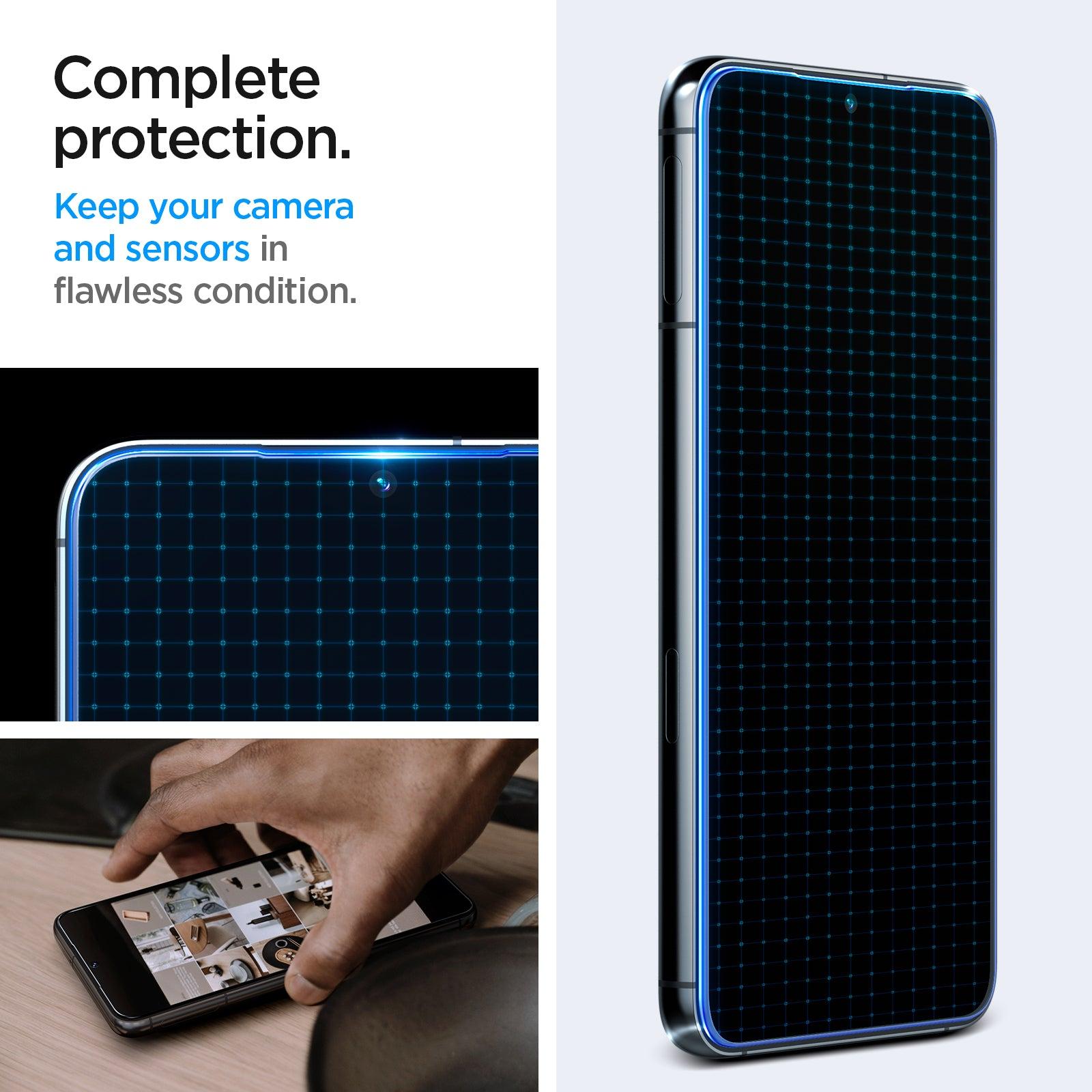 Spigen® (x2.Pack) GLAS.tR™ EZ FIT™ AGL05952 Samsung Galaxy S23+ Plus Premium Tempered Glass Screen Protector