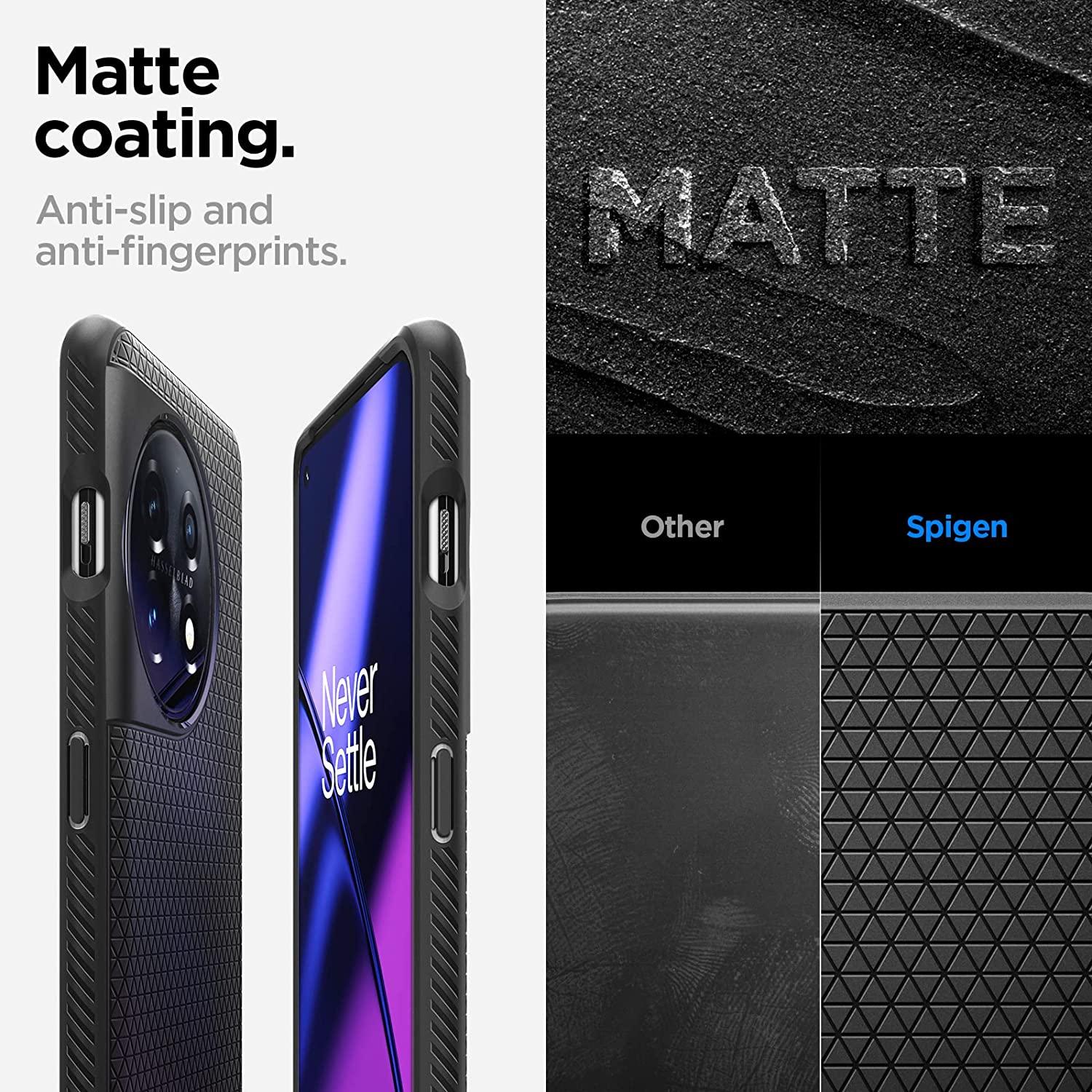 Spigen® Liquid Air™ ACS05799 OnePlus 11 Case - Matte Black