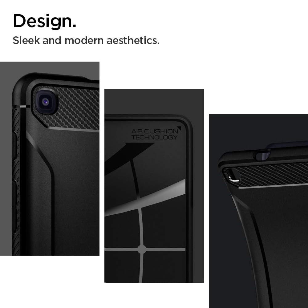 Spigen® Rugged Armor™ ACS00048 Samsung Galaxy Tab A8 S Pen (2019) Case – Matte Black