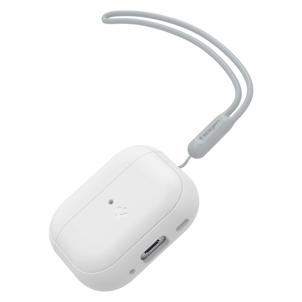 Spigen® Silicone Fit™ ACS05811 Apple AirPods Pro 2 Case - White / Gray