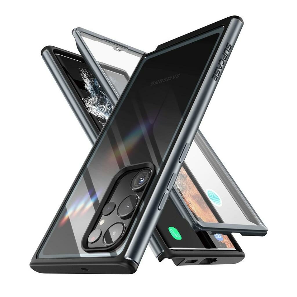 Supcase Unicorn Beetle EDGE XT 843439121584 Samsung Galaxy S23 Ultra Built-in Screen Protector 360 Case – Black