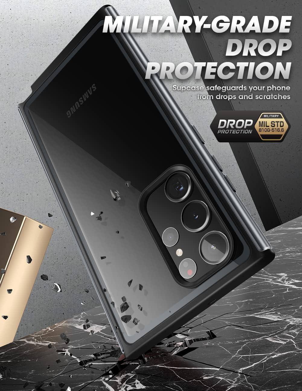 Supcase Unicorn Beetle EDGE XT 843439121584 Samsung Galaxy S23 Ultra Built-in Screen Protector 360 Case – Black