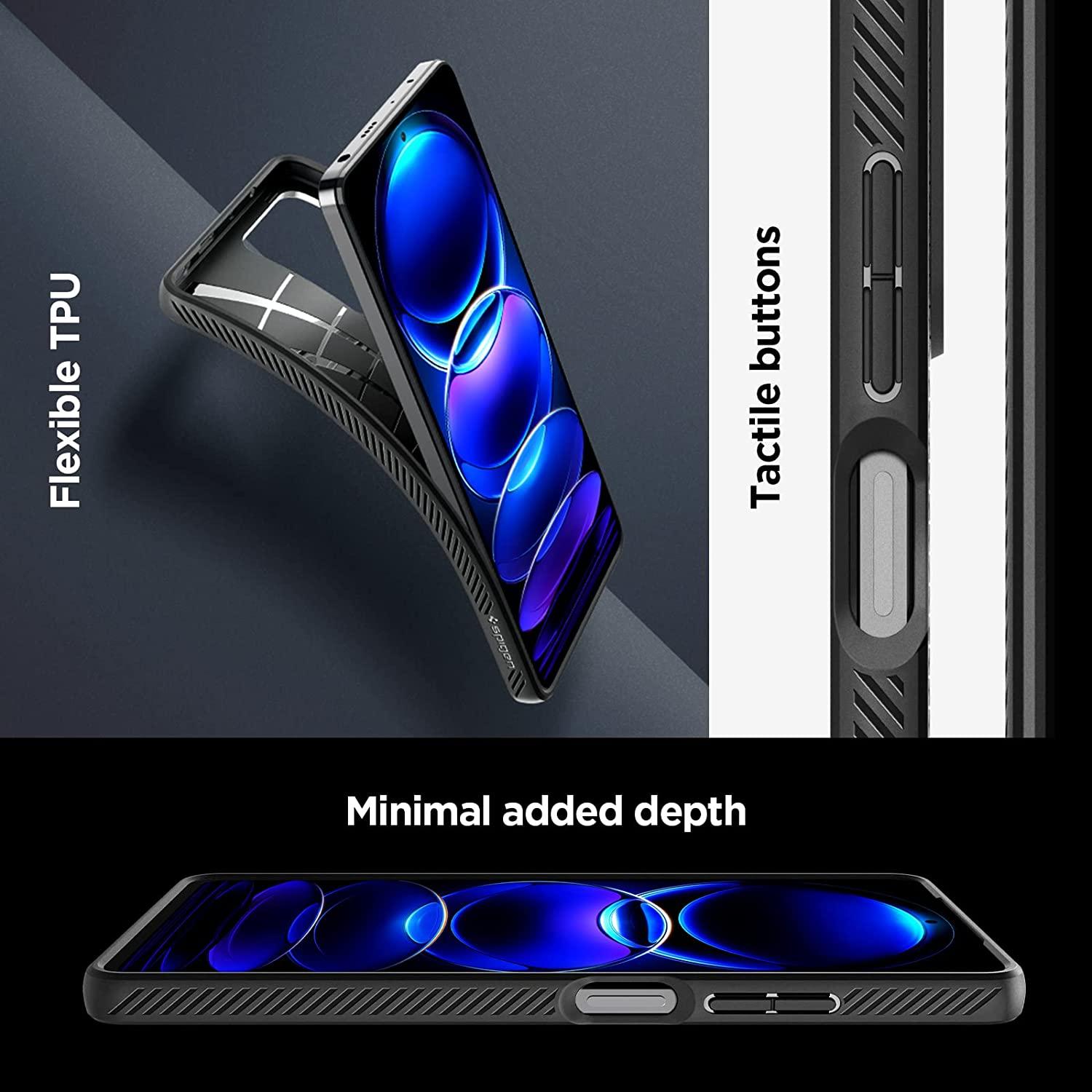 Spigen® Liquid Air™ ACS05788 Xiaomi Redmi Note 12 Pro / Poco X5 Pro Case - Matte Black