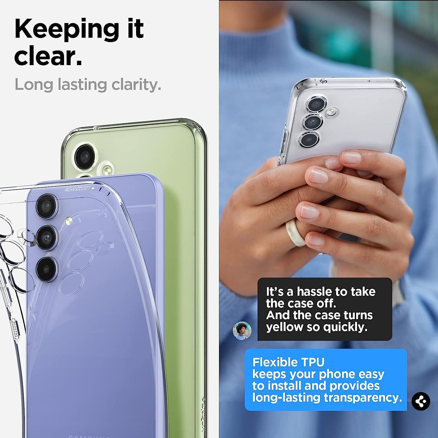 Spigen® Liquid Crystal™ ACS05889 Samsung Galaxy A54 Case - Crystal Clear