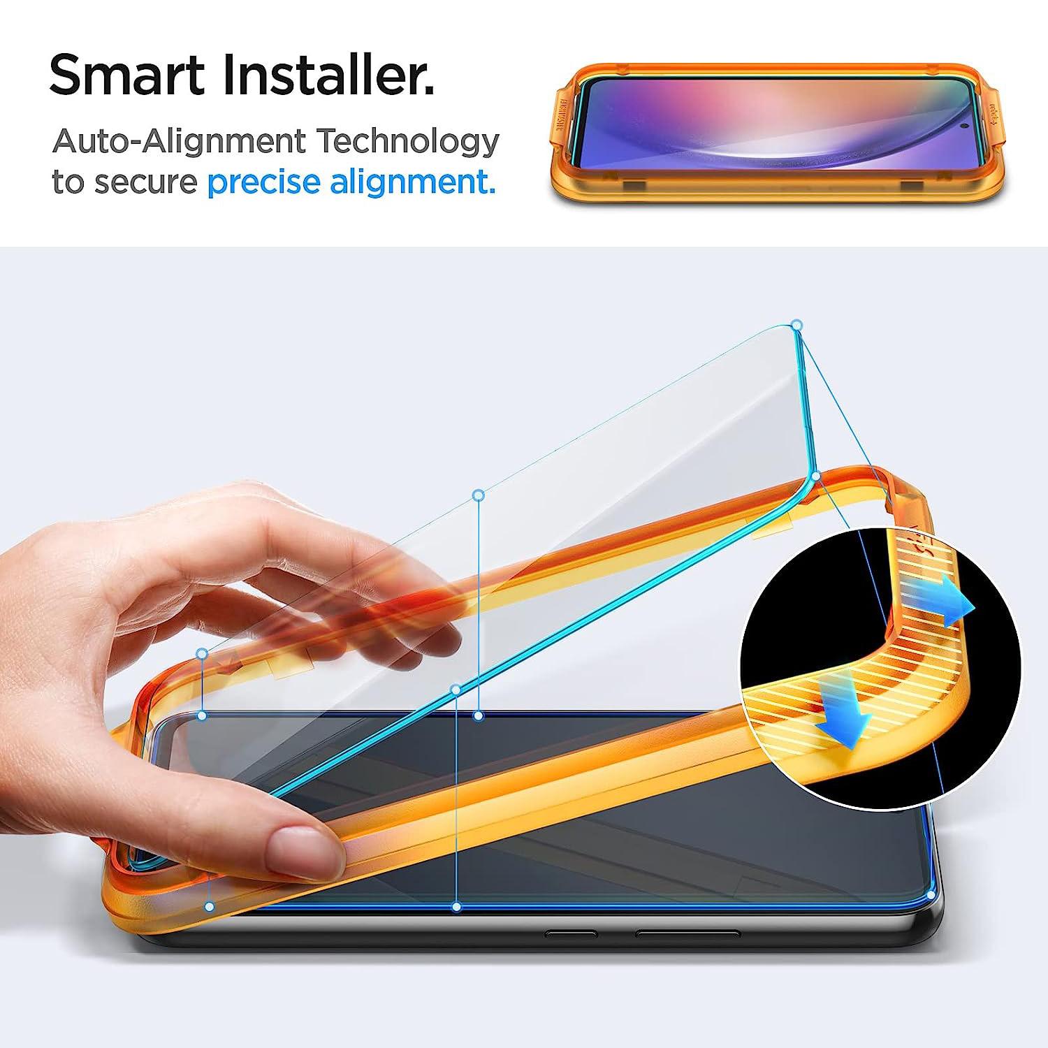 Spigen® (x2.Pack) GLAS.tR™ ALIGNmaster HD AGL05966 Samsung Galaxy A54 Premium Tempered Glass Screen Protector