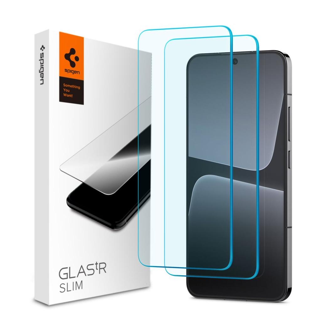 Spigen® (x2.Pack) GLAS.tR™ SLIM AGL06037 Xiaomi 13 Premium Tempered Glass Screen Protector
