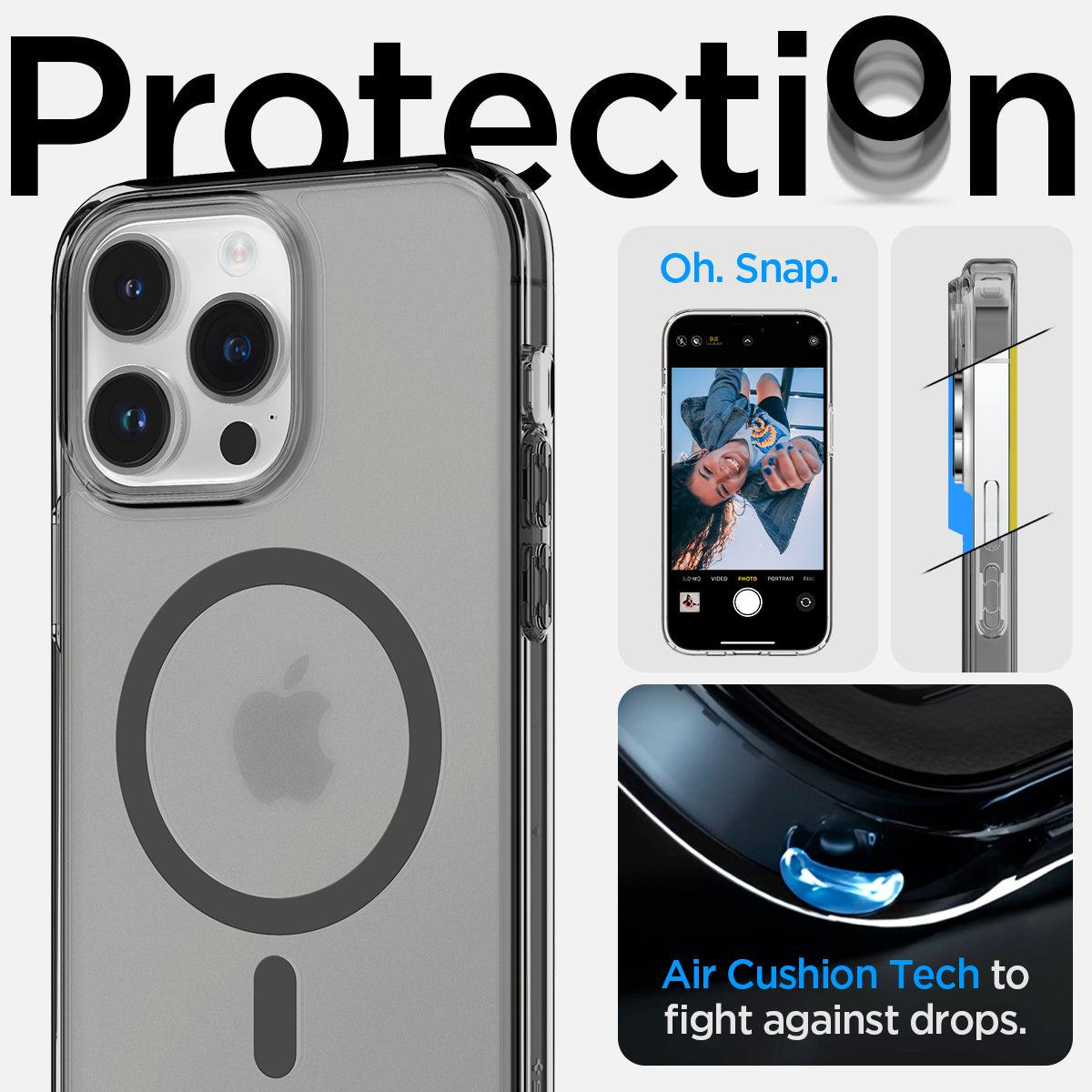 Spigen® Ultra Hybrid™ (MagFit) ACS05586 iPhone 14 Pro Case - Frost Black