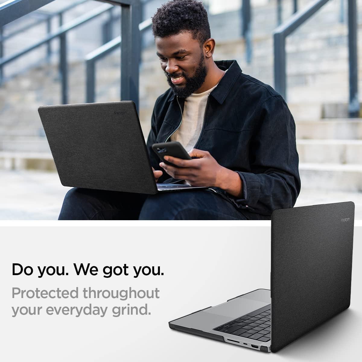 Spigen® Urban Fit™ ACS04213 MacBook Pro 14-inch (2023/2021) Case - Black