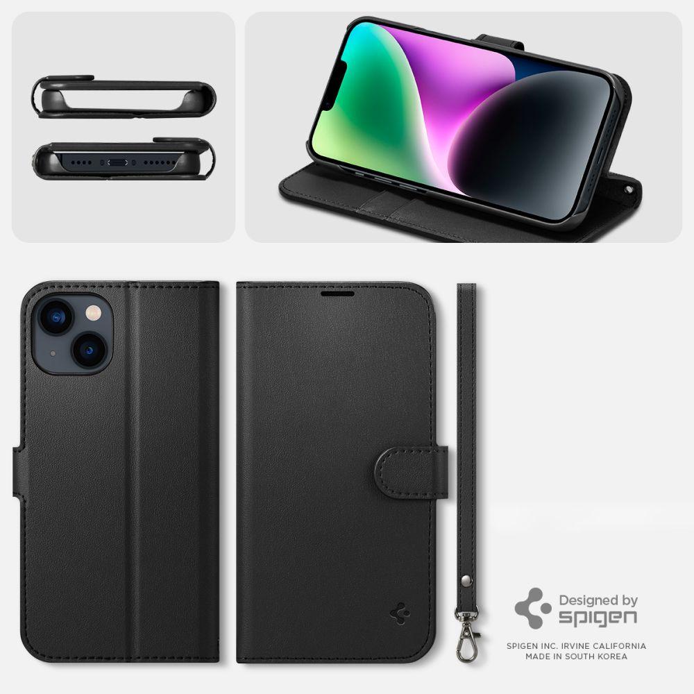 Spigen® Wallet S™ ACS05421 iPhone 14 Case – Black