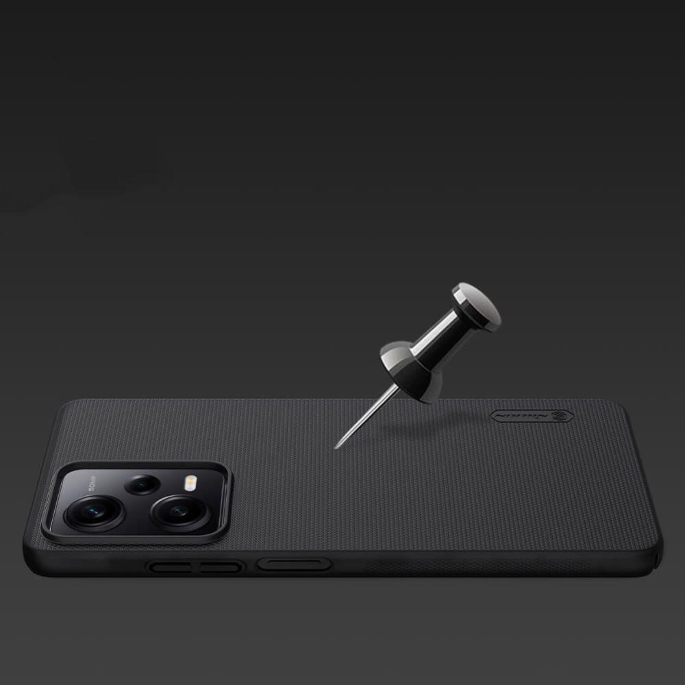 Nillkin® Frosted Shield 6902048260443 Xiaomi Redmi Note 12 Pro / Poco X5 Pro Case - Black