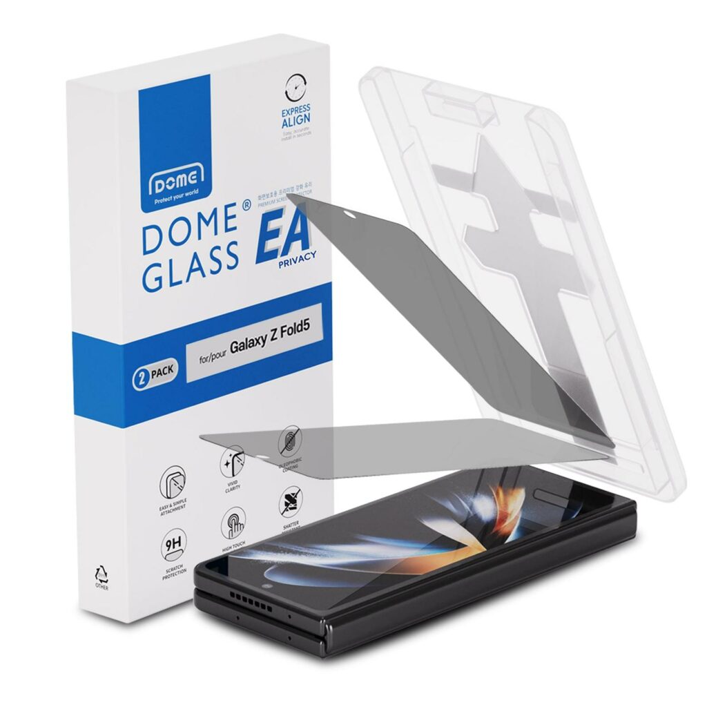 Whitestone™ Dome Glass® (x2.Pack) EA Privacy 8809365408580 Samsung Galaxy Z Fold 5 Premium Tempered Glass Screen Protector