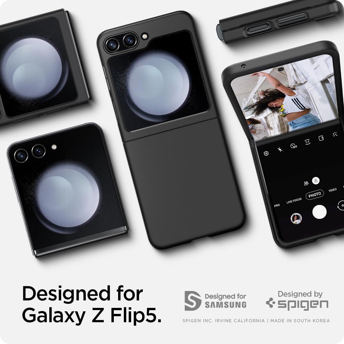 Spigen® Air Skin™ ACS06229 Samsung Galaxy Z Flip 5 Case - Black