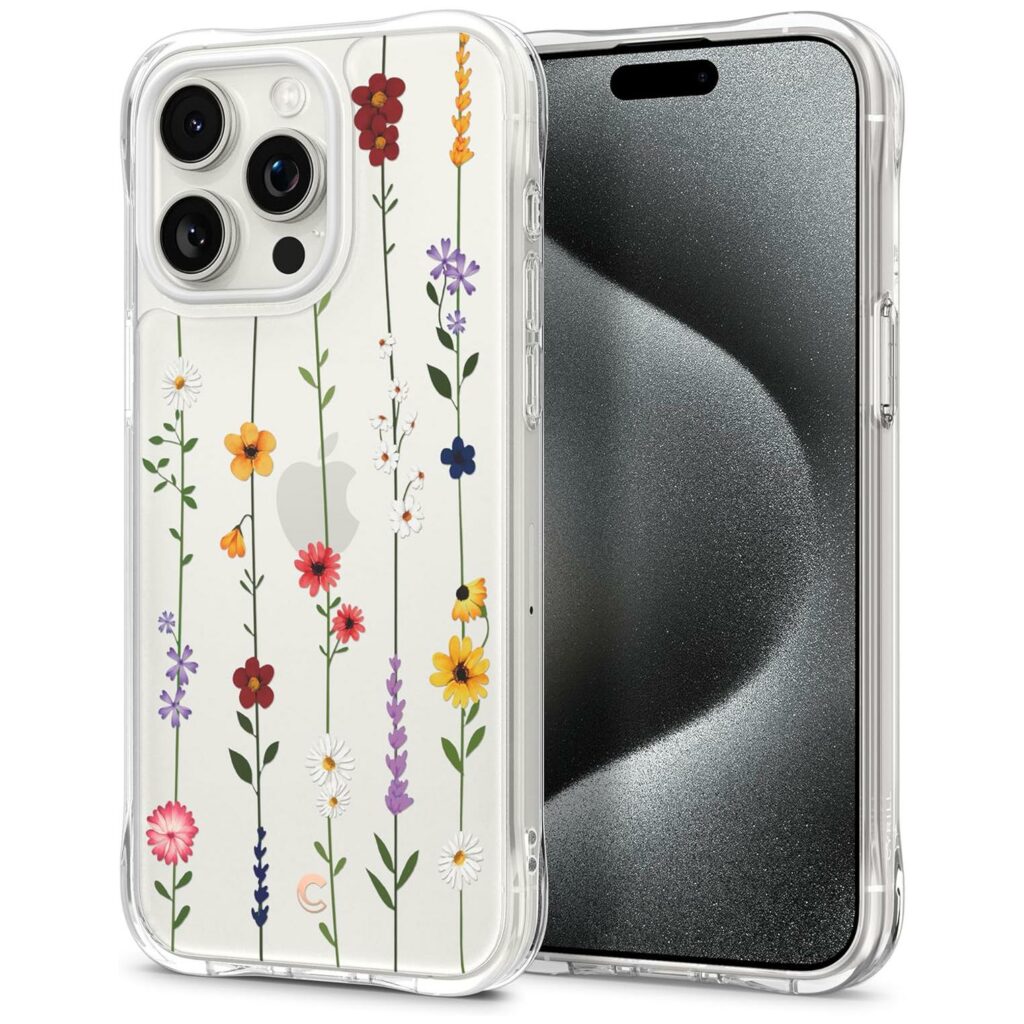 Spigen® Cecile by Cyrill Collection ACS06625 iPhone 15 Pro Max Case – Flower Garden