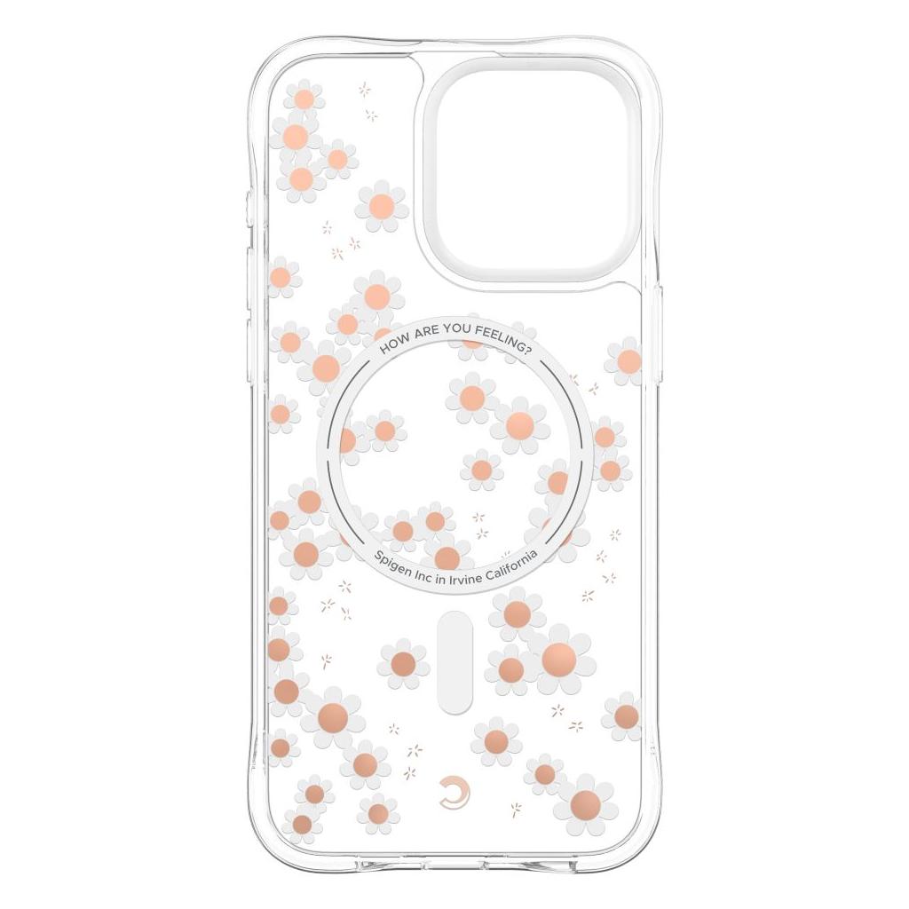 Spigen® Cecile Mag by Cyrill Collection ACS06624 iPhone 15 Pro Max Case – White Daisy