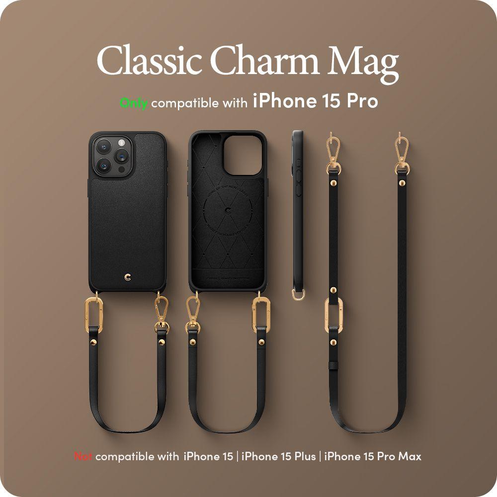 Spigen® Classic Charm Mag by Cyrill Collection ACS06773 iPhone 15 Pro Case – Black