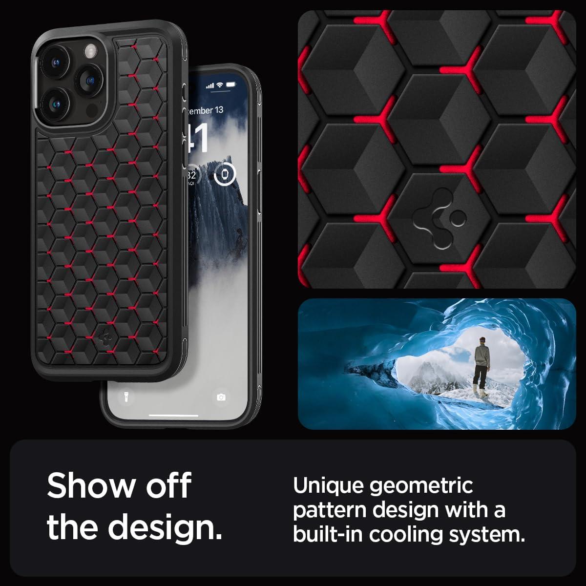Spigen® Cryo Armor™ ACS06604 iPhone 15 Pro Max Case - Cryo Red