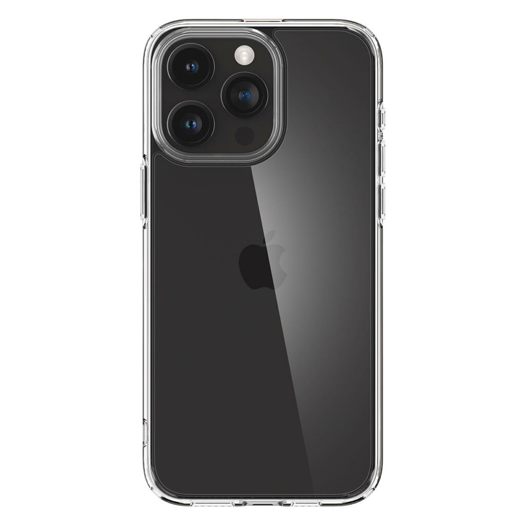 Spigen® Crystal Hybrid™ ACS06446 iPhone 15 Pro Max Case – Crystal Clear