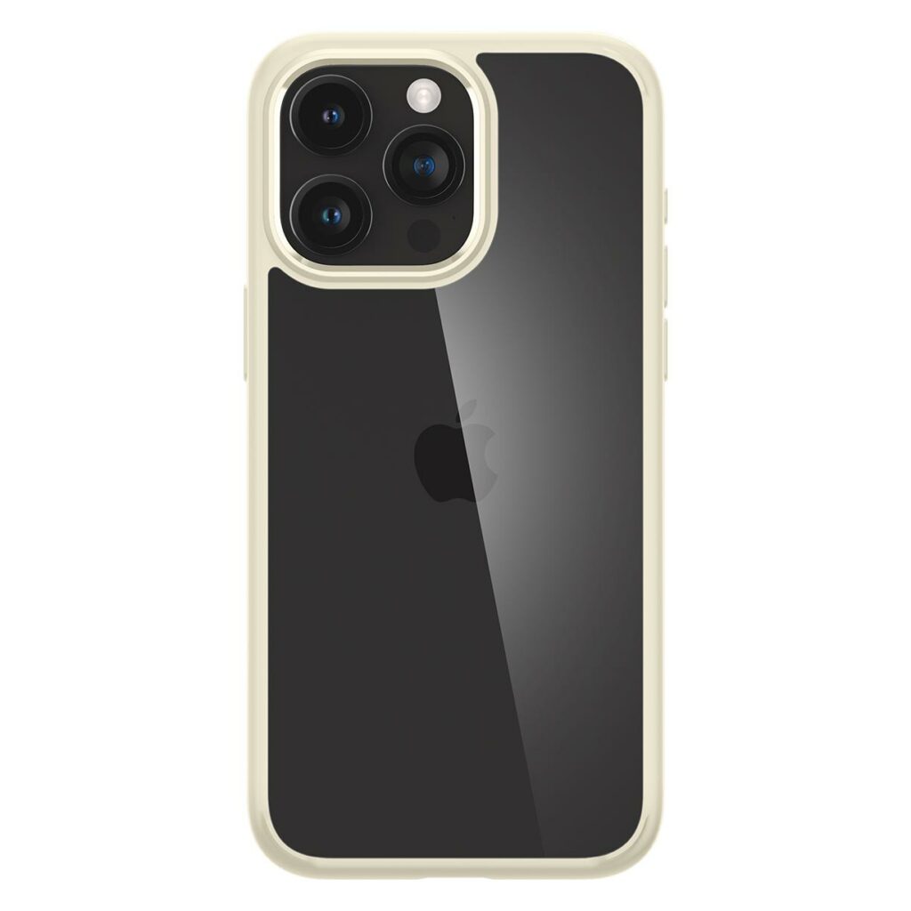Spigen® Crystal Hybrid™ ACS06448 iPhone 15 Pro Max Case – Mute Beige