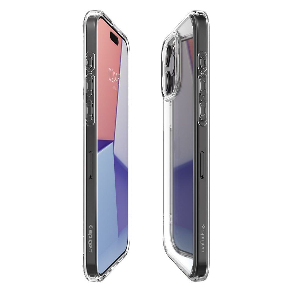 Spigen® Crystal Hybrid™ ACS06471 iPhone 15 Pro Case – Crystal Clear