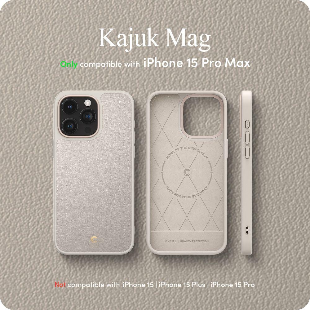 Spigen® Kajuk Mag by Cyrill Collection ACS06633 iPhone 15 Pro Max Case – Cream