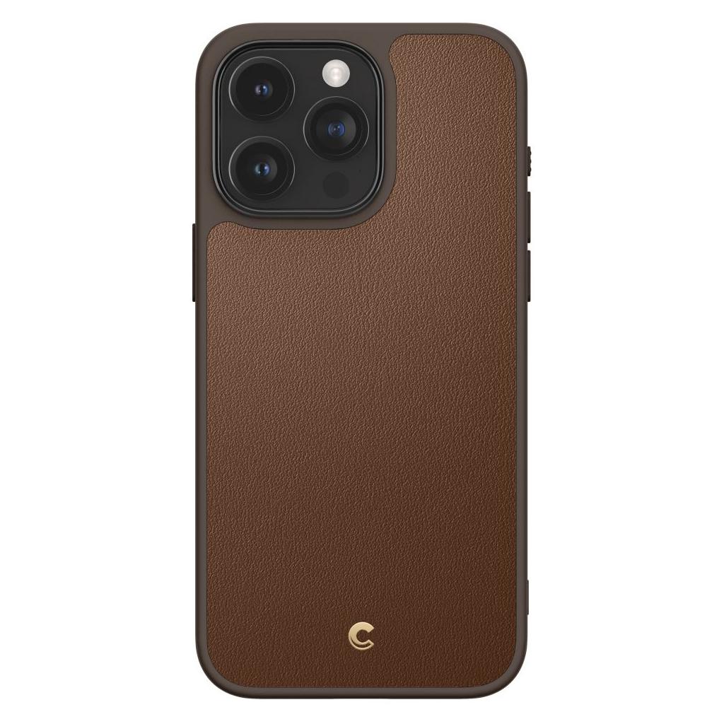 Spigen® Kajuk Mag by Cyrill Collection ACS06634 iPhone 15 Pro Max Case – Saddle Brown