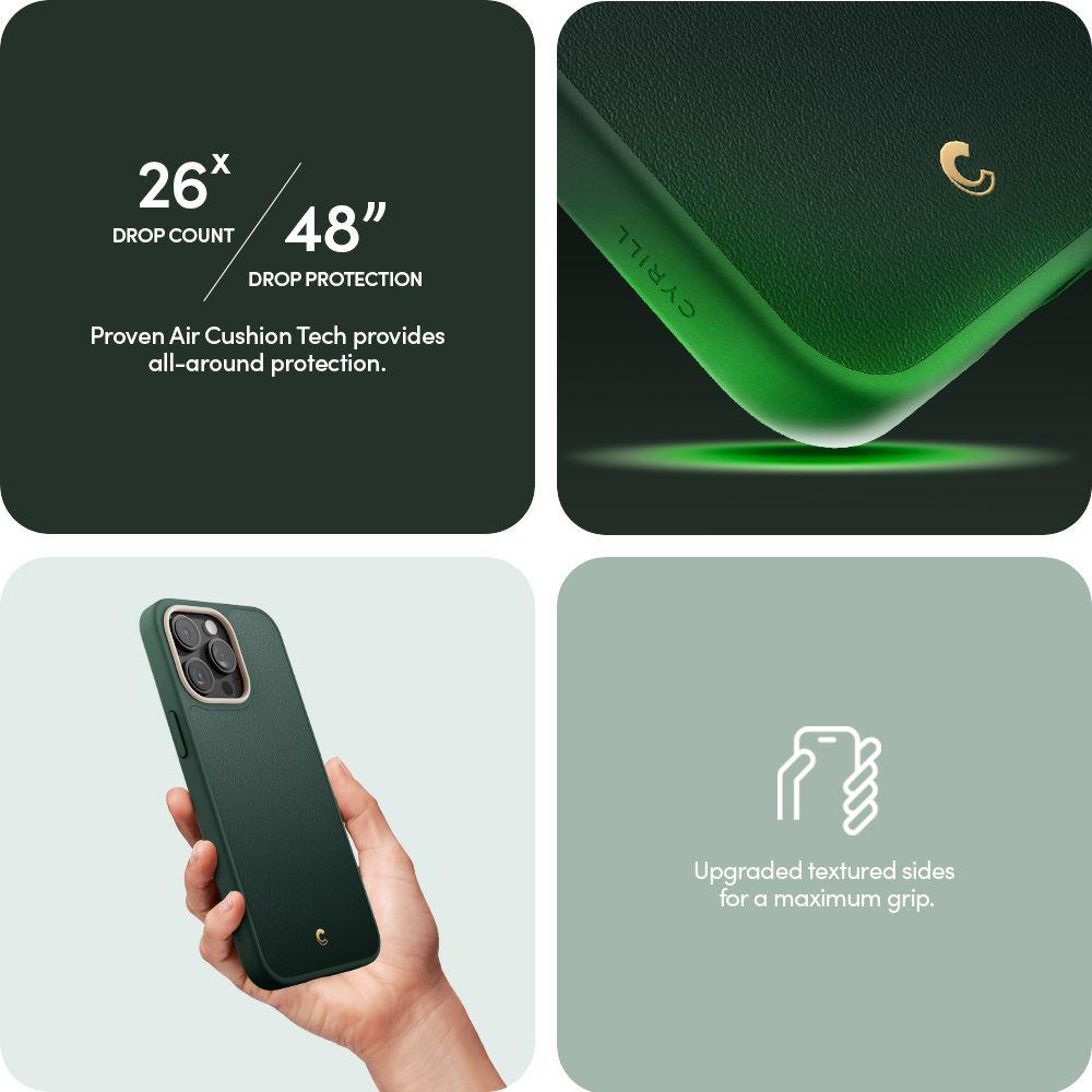 Spigen® Kajuk Mag by Cyrill Collection ACS06635 iPhone 15 Pro Max Case – Forest Green