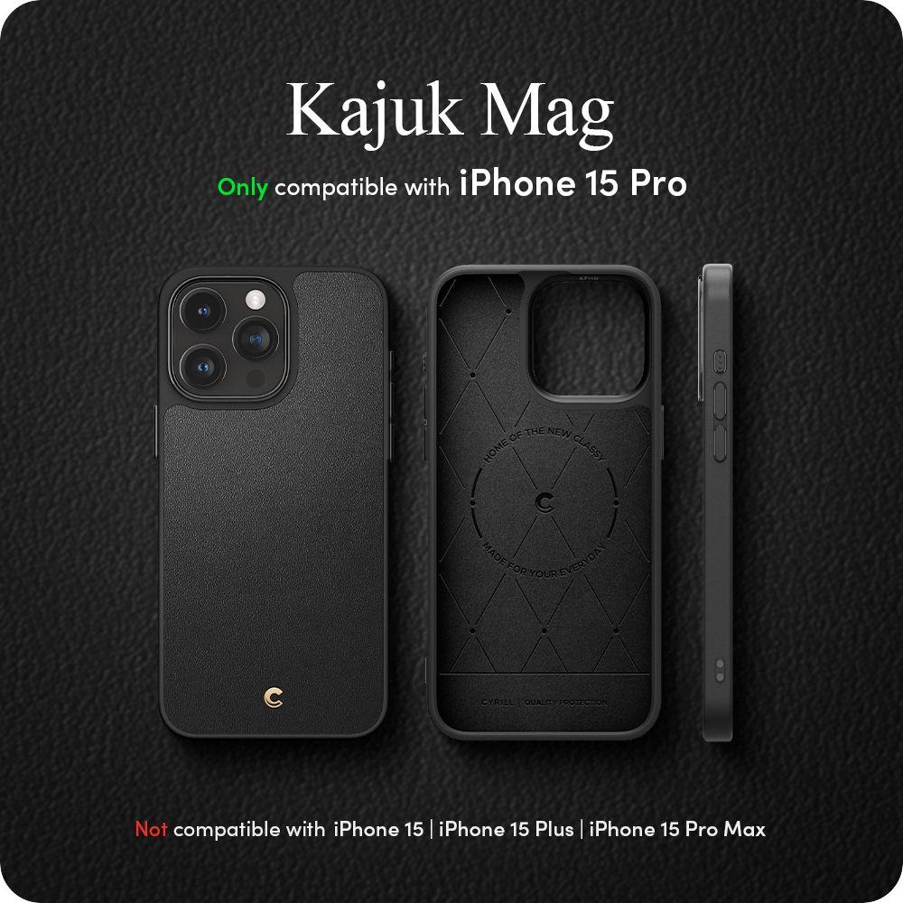 Spigen® Kajuk Mag by Cyrill Collection ACS06769 iPhone 15 Pro Case – Black