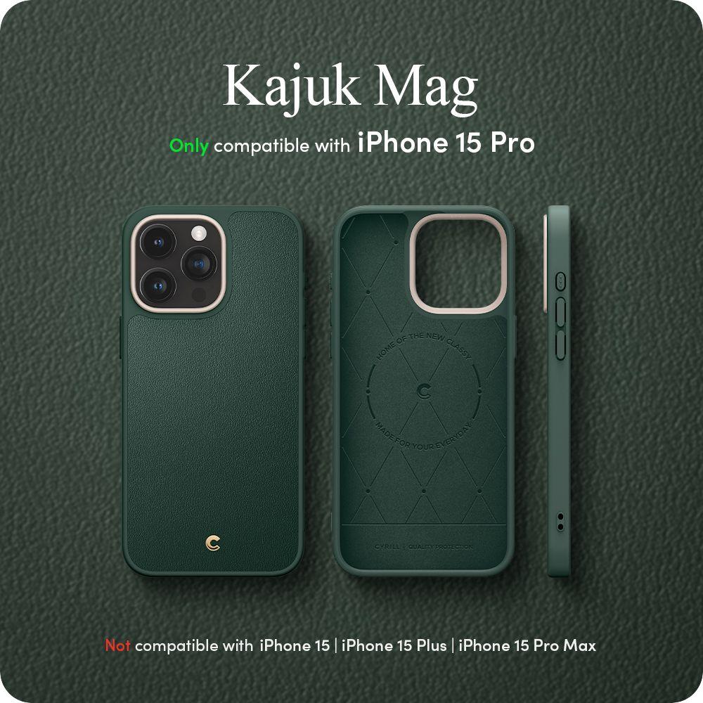 Spigen® Kajuk Mag by Cyrill Collection ACS06772 iPhone 15 Pro Case – Forest Green