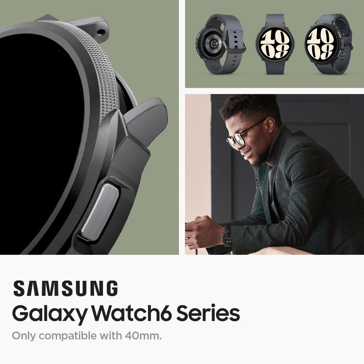 Spigen® Liquid Air™ ACS06393 Samsung Galaxy Watch 6 (40mm) Case - Matte Black