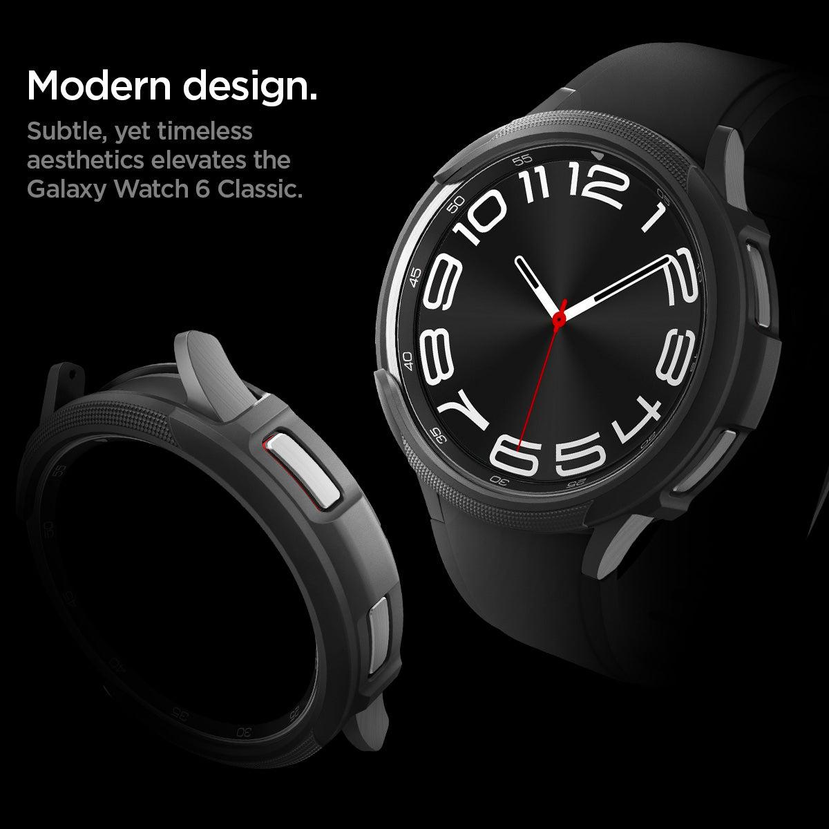 Spigen® Liquid Air™ ACS06394 Samsung Galaxy Watch 6 Classic (47mm) Case - Matte Black