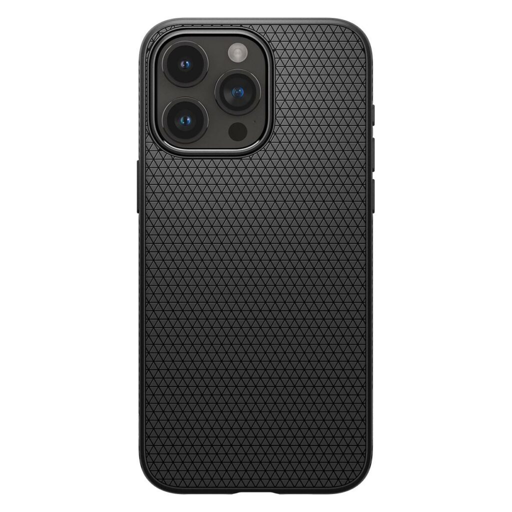 Spigen® Liquid Air™ ACS06562 iPhone 15 Pro Max Case - Matte Black