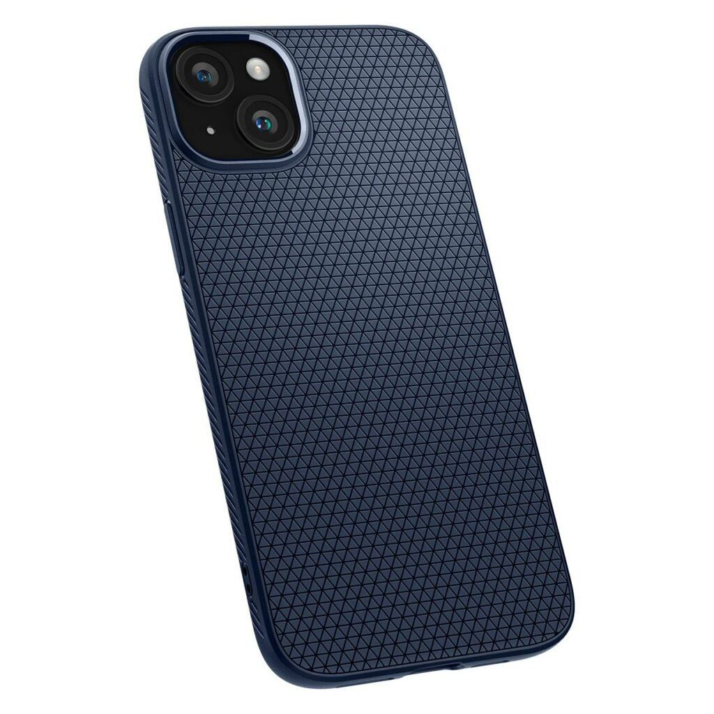 Spigen® Liquid Air™ ACS06651 iPhone 15 Plus Case - Navy Blue