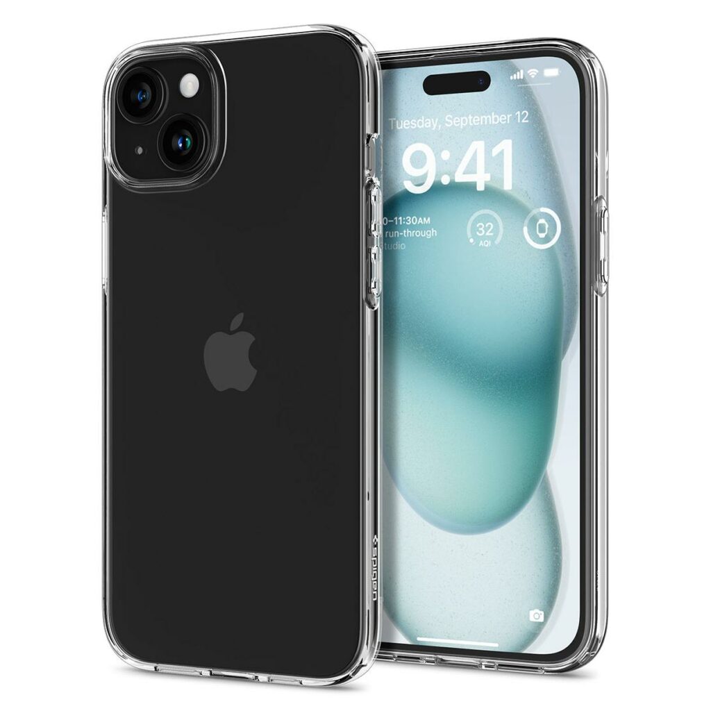 Spigen® Liquid Crystal™ ACS06786 iPhone 15 Case - Crystal Clear