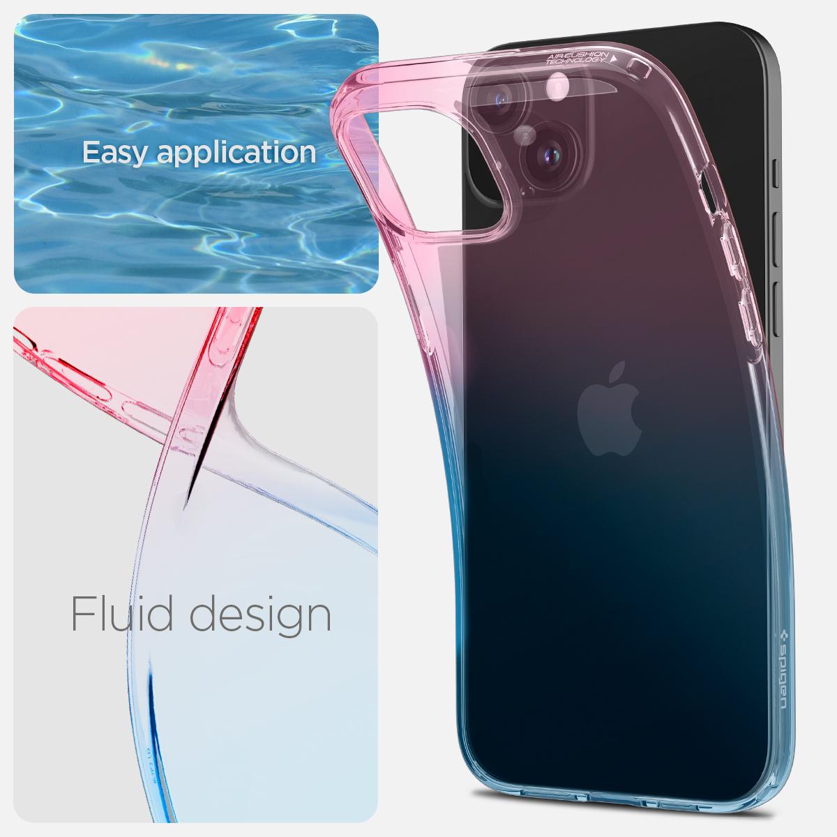 Spigen® Liquid Crystal™ ACS06787 iPhone 15 Case - Gradation Pink