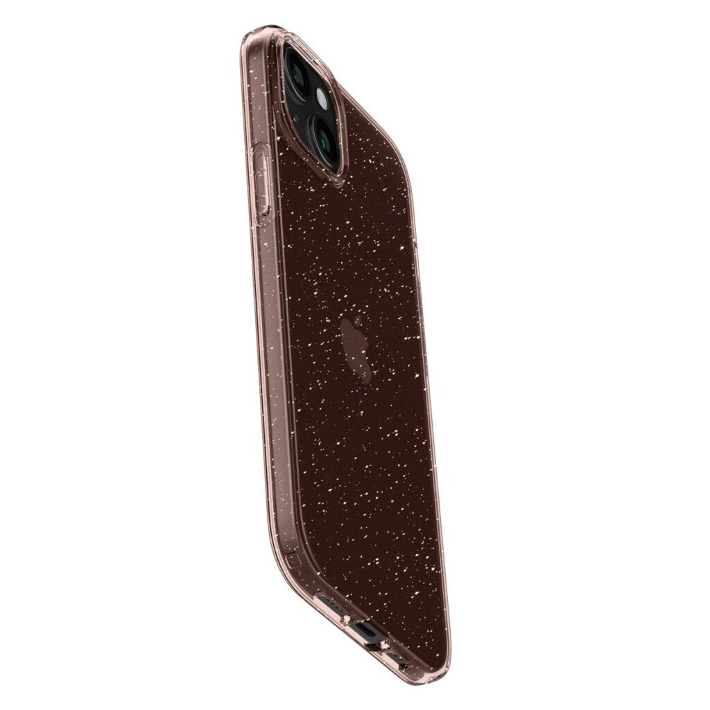Spigen® Liquid Crystal™ Glitter ACS06649 iPhone 15 Plus Case - Rose Quartz