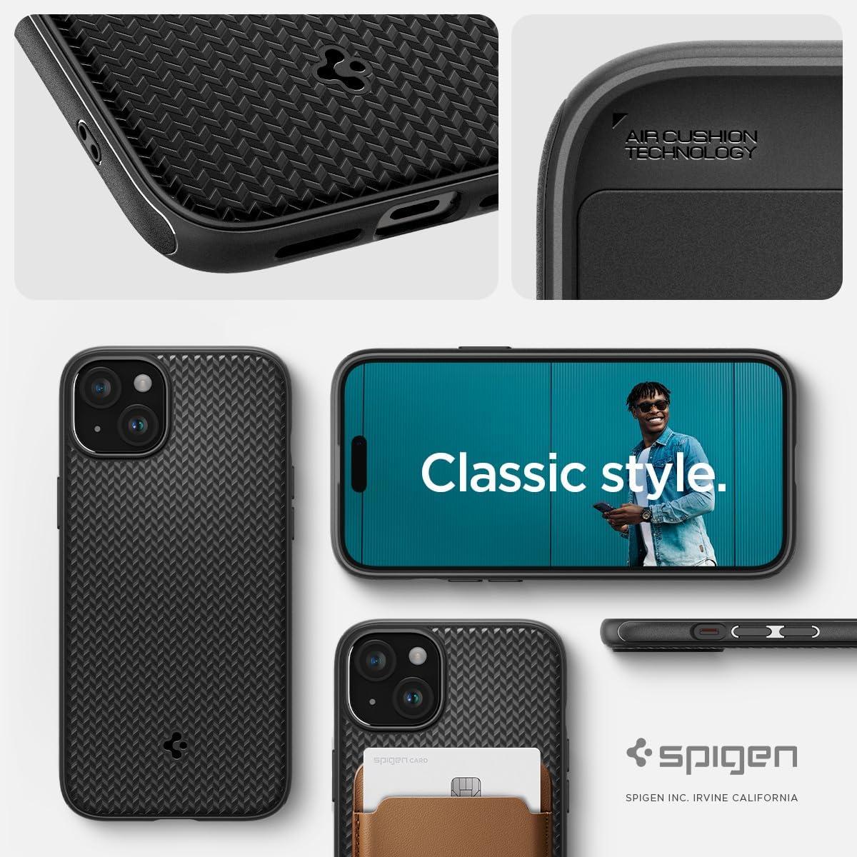 Spigen® Mag Armor™ (MagFit) ACS06671 iPhone 15 Plus Case - Matte Black