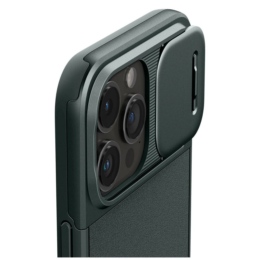 Spigen® Optik Armor™ (MagFit) ACS06739 iPhone 15 Pro Case - Abyss Green