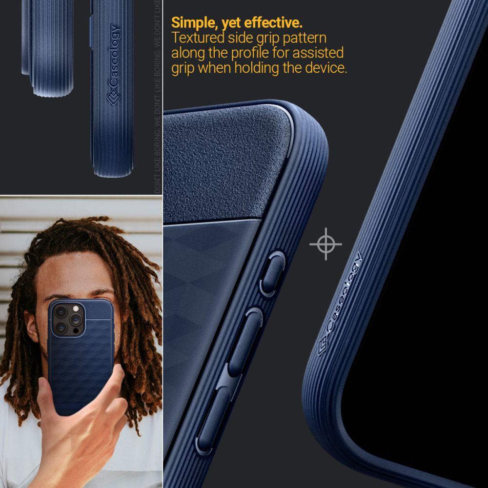 Spigen® Parallax Mag by Caseology® Collection ACS06615 iPhone 15 Pro Max Case – Midnight Blue