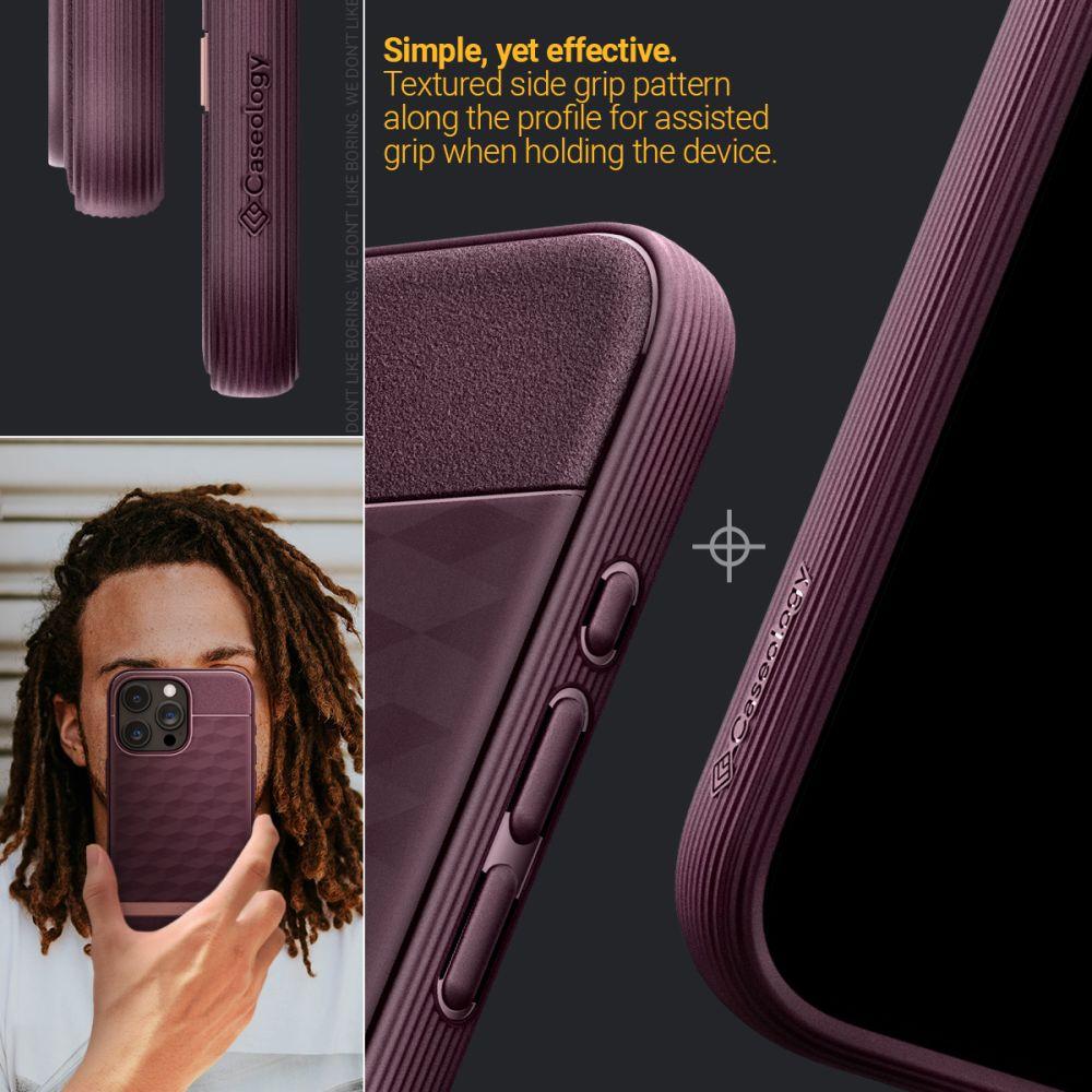 Spigen® Parallax Mag by Caseology® Collection ACS06616 iPhone 15 Pro Max Case – Burgundy