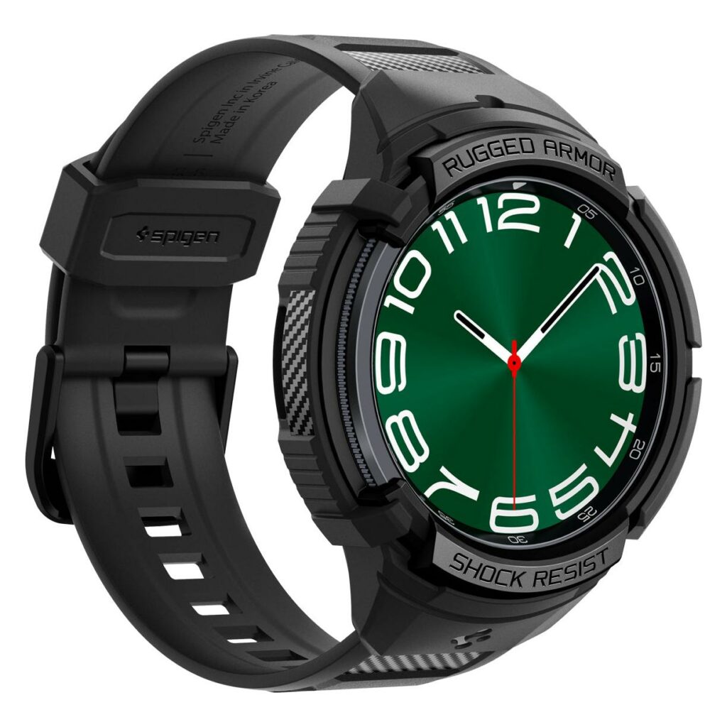 Spigen® Rugged Armor™ Pro ACS06488 Samsung Galaxy Watch 6 Classic (47mm) Case - Black
