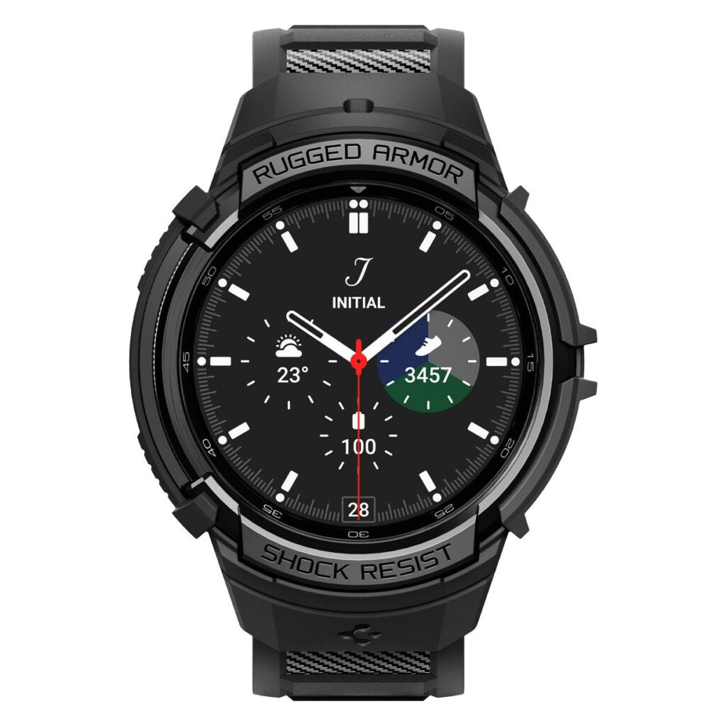 Spigen® Rugged Armor™ Pro ACS06492 Samsung Galaxy Watch 6 Classic (43mm) Case - Black