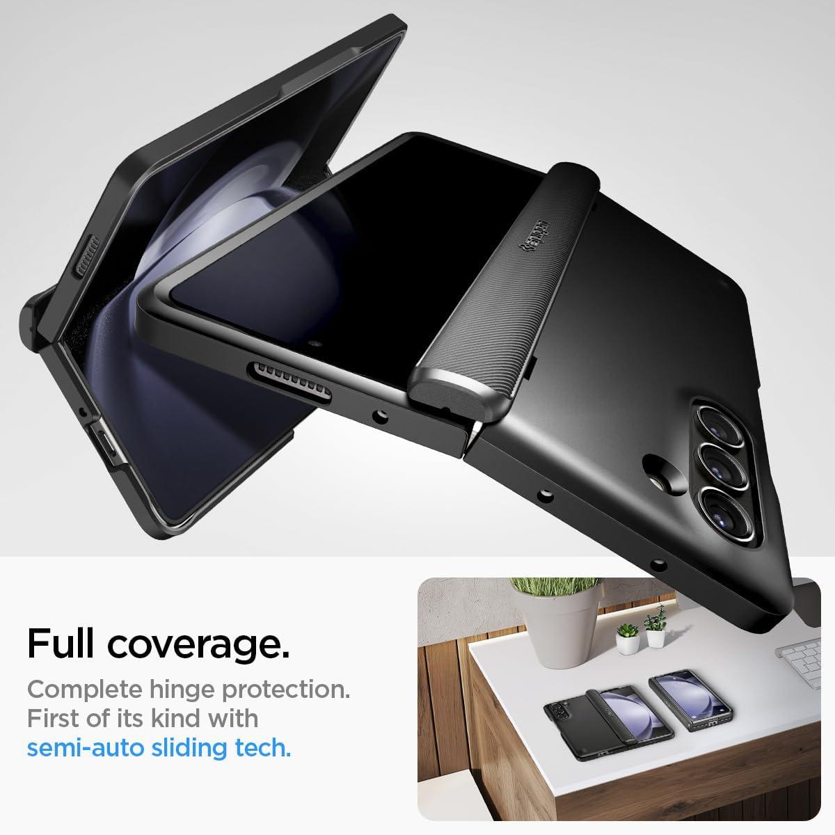 Spigen® Slim Armor™ Pro ACS06211 Samsung Galaxy Z Fold 5 Case - Black