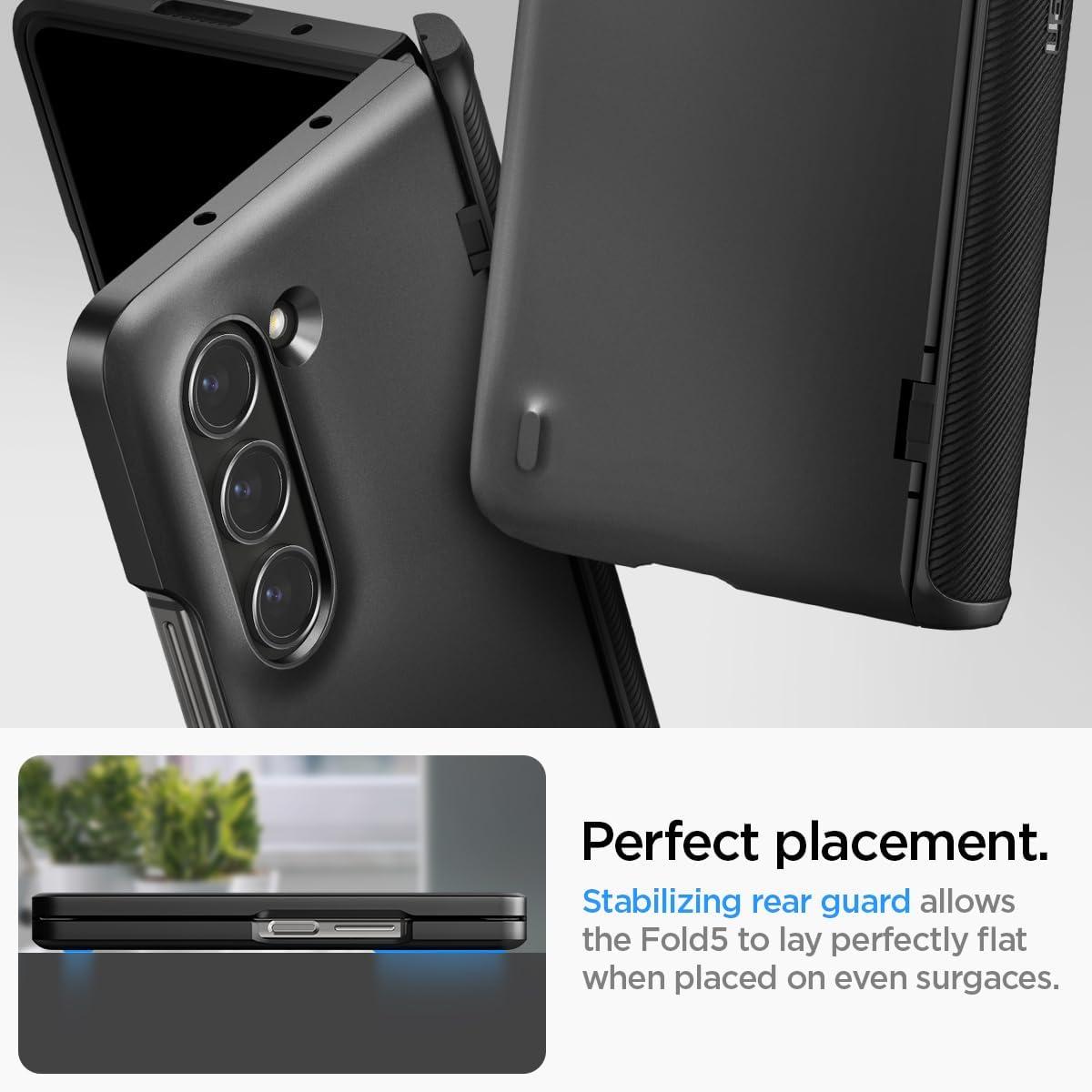 Spigen® Slim Armor™ Pro ACS06211 Samsung Galaxy Z Fold 5 Case - Black
