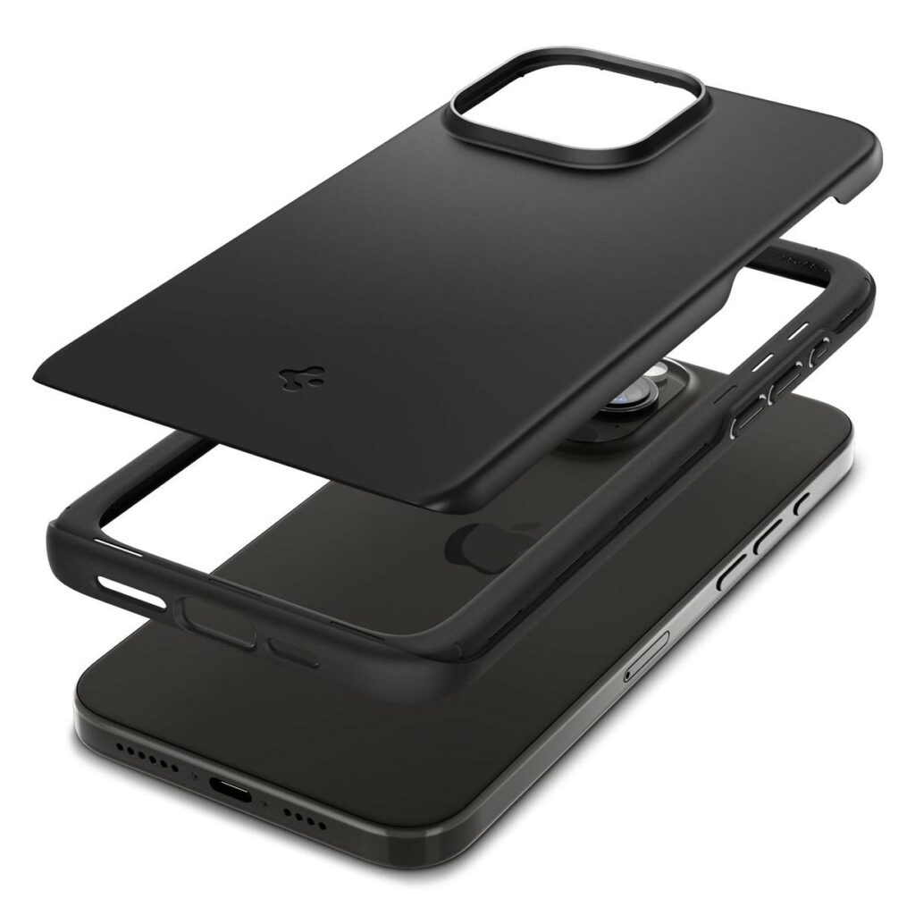 Spigen® Thin Fit™ ACS06544 iPhone 15 Pro Max Case - Black