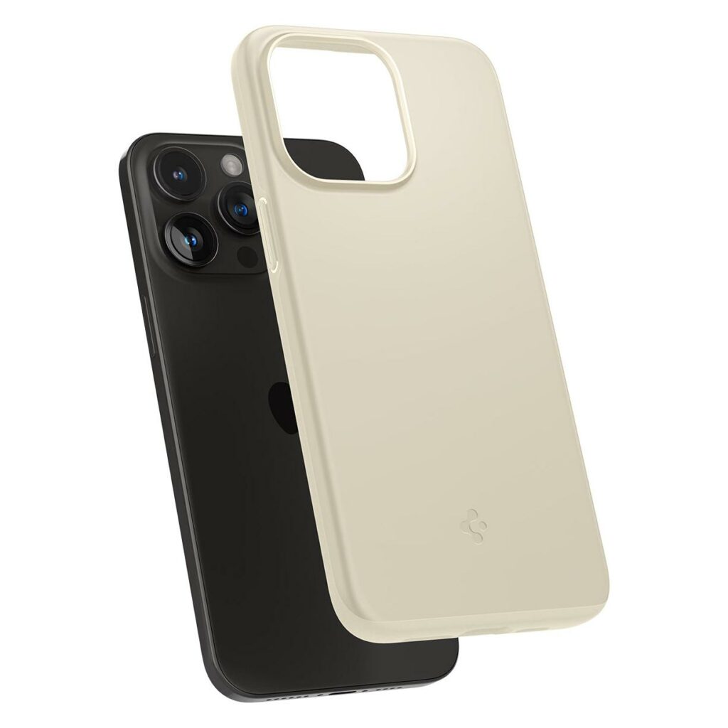 Spigen® Thin Fit™ ACS06551 iPhone 15 Pro Max Case - Mute Beige