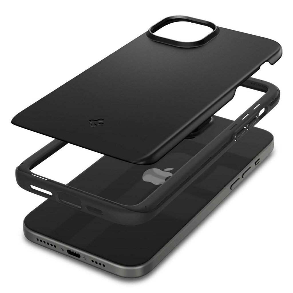 Spigen® Thin Fit™ ACS06639 iPhone 15 Plus Case - Black